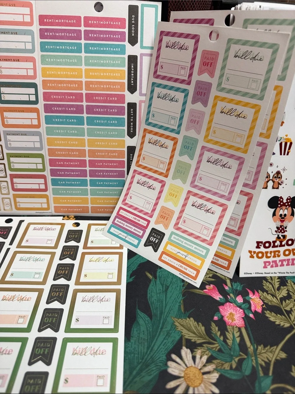 Happy Planner - Budget themed random sticker bundle - SEE PICS